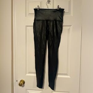 Leather-Looking Spanx Tights